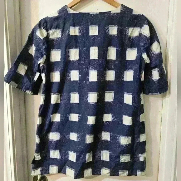 Tory Burch Antibes Checkered Blouse - Picture 4 of 6